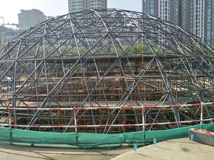 丽江球形网架钢结构施工